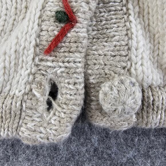 Vintage Bobbie Brooks Fall Sweater Vest Set Scarecrows Gourds Women L Grannycore - Picture 2 of 16